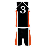 Haikyuu!! Karasuno Escuela Secundaria Club de Voleibol Cosplay Chaleco y Pantalones Cortos de Verano Ropa 2 Piezas para Masculino