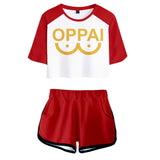 Anime One Punch Man Saitama Cosplay Camiseta Pantalón 3D Impreso Casual Deportivo Traje Conjunto