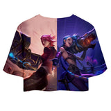 Juego League of Legends Arcane lol Cosplay Camiseta Pantalón Navidad Fiesta 3D Impreso Casual