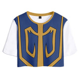 HUNTER×HUNTER Kurapika Cosplay Top y Pantalones Cortos 2 Piezas Ropa Casual de Verano para Femenino