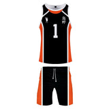 Haikyuu!! Sawamura Daichi Cosplay Chaleco y Pantalones Cortos de Verano Ropa de 2 Piezas para Masculino