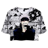 Anime Jujutsu Kaisen Gojo Satoru Cosplay Halloween Uniforme Disfraz deportivo conjunto dos piezas mujer