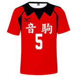 Haikyuu!! Camiseta Kozume Kenma Cosplay Camiseta Estampada de Verano Unisex