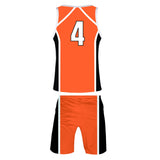 Haikyuu!! Karasuno Escuela Secundaria Club de Voleibol Cosplay Chaleco y Pantalones Cortos de Verano Ropa 2 Piezas para Masculino