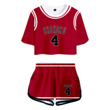 Anime SLAM DUNK Akagi Takenori Cosplay Camiseta Pantalón Navidad Fiesta 3D Impreso Casual