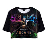 Juego League of Legends Arcane lol Cosplay Camiseta Pantalón Navidad Fiesta 3D Impreso Casual