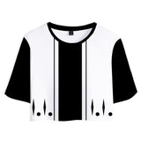 Anime Bleach Kuchiki Rukia Cosplay Camiseta Pantalón Casual Deportivo Conjunto 3D Impreso