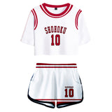 Anime SLAM DUNK Hanamichi Sakuragi Cosplay Camiseta Pantalón Navidad Fiesta 3D Impreso Casual