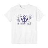 Juego Hololive Vtuber Minato Aqua Camiseta Cosplay Navidad Fiesta 3D Impreso Casual