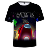 Videojuego Among Us Camiseta Estampada de Logotipo Ropa Casual Unisex