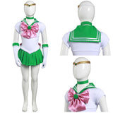 Anime Sailor Moon Kino Makoto Niños Cosplay Disfraz Halloween Falda Carnaval Traje