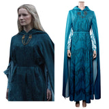 TV The Lord of the Rings: The Rings of Power 1 Galadriel Cosplay Disfraz Traje Vestido Túnica Fiesta Halloween