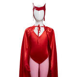 Series de TV WandaVision Scarlet Witch Wanda Maximoff Niños Cosplay Carnaval Halloween Disfraz Fiesta Conjunto Per.