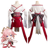 Juego Genshin Impact Yae Miko Kimono Cosplay Disfraz Traje Vestido Halloween Carnaval