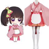 Anime Demon Slayer Tsuyuri Kanawo Kimono Mucama Cosplay Navidad Disfraz Vestido Carnaval Traje