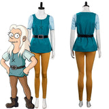 Anime Disenchantment 3-Princess Bean Tiabeanie Cosplay Disfraz Navidad Halloween Carnaval Fiesta Traje