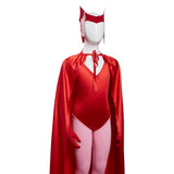 Series de TV WandaVision Scarlet Witch Wanda Maximoff Niños Cosplay Carnaval Halloween Disfraz Fiesta Conjunto Per.
