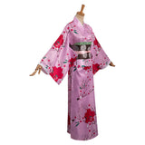 Anime Demon Slayer Kanroji Mitsuri Cosplay Disfraz Adulto Kimono Traje De Carnaval Halloween Fiesta