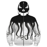 Niños Calamar Sudadera Cosplay Navidad Fiesta 3D Impreso Casual con Cremallera