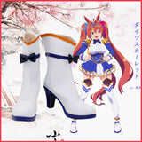 Anime Pretty Derby - Daiwa Scarlet Cosplay Halloween Carnaval Zapatos hecho a medida