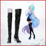 Juego League of Legends LoL Seraphine Cosplay Halloween Carnaval Botas Zapatos Mujer