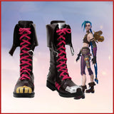 Juego League of Legends Arcane: LoL Jinx Cosplay Halloween Carnaval Zapatos hecho a medida