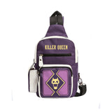 Anime JoJo‘s Bizarre Adventure Kira Yoshikage Mochila Cosplay Bolsas de Pecho Bandolera Accesorios