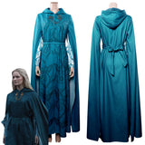 TV The Lord of the Rings: The Rings of Power 1 Galadriel Cosplay Disfraz Traje Vestido Túnica Fiesta Halloween