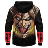 Ataque a Los Titanes Attack on Titan Eren Jaeger Cosplay Sudadera Estampada con Capucha Unisex