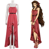 Juego Final Fantasy VII FF7 Remake Aeris Aerith Gainsborough Mujer Cosplay Disfraz Halloween Carnaval Traje Per.