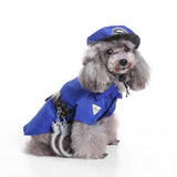 Mascota Policía Halloween Carnaval Cosplay Disfraz para Perro Gato