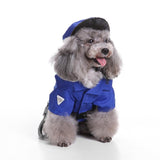 Mascota Policía Halloween Carnaval Cosplay Disfraz para Perro Gato