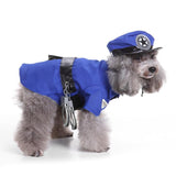 Mascota Policía Halloween Carnaval Cosplay Disfraz para Perro Gato