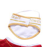 Mascota Disfraz Holy Pope Hound para perro Halloween traje de padrino con sombrero