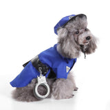 Mascota Policía Halloween Carnaval Cosplay Disfraz para Perro Gato