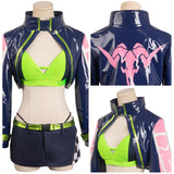 Anime Cyberpunk Edgerunner Rebecca Racing Jacket Cosplay Disfraz Adulto Traje De carnaval Halloween Fiesta DISFRAZDEDIADEBRUJAS.ES®