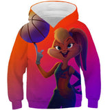 Pelicula Space jam 2 Niños Sudadera Cosplay Halloween Carnaval 3D Impreso