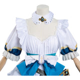 Juego Genshin Impact Barbara Mucama Cosplay Navidad Falda Vestido Carnaval Traje Per.