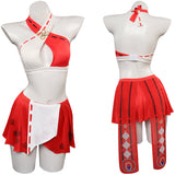 Genshin Impact Yae Miko swimsuit bañador Cosplay Disfraz Traje De Carnaval Halloween Fiesta