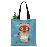 Animal Crossing Bosque de Los Animales Bolsa de Arpillera de Hombro Bolsa Reutilizable Plegable de Viaje o de Compra