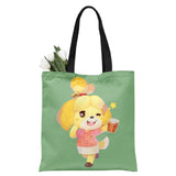 Animal Crossing Bosque de Los Animales Bolsa de Arpillera de Hombro Bolsa Reutilizable Plegable de Viaje o de Compra