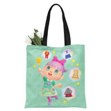 Animal Crossing Bosque de Los Animales Bolsa de Arpillera de Hombro Bolsa Reutilizable Plegable de Viaje o de Compra