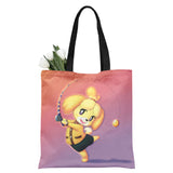 Animal Crossing Bosque de Los Animales Bolsa de Arpillera de Hombro Bolsa Reutilizable Plegable de Viaje o de Compra