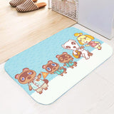 Animal Crossing Bosque de Los Animales Alfombra Antideslizante Absorbente de Agua Alfombrilla de Baño o Bañera Decoración Hogareña