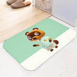 Animal Crossing Bosque de Los Animales Alfombra Antideslizante Absorbente de Agua Alfombrilla de Baño o Bañera Decoración Hogareña