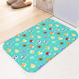 Animal Crossing Bosque de Los Animales Alfombra Antideslizante Absorbente de Agua Alfombrilla de Baño o Bañera Decoración Hogareña