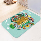 Animal Crossing Bosque de Los Animales Alfombra Antideslizante Absorbente de Agua Alfombrilla de Baño o Bañera Decoración Hogareña