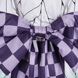 Anime Demon Slayer Kochou Shinobu Kimono Mucama Cosplay Navidad Disfraz Vestido Carnaval Traje