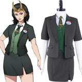 TV Loki uniforme de mujer vestido Cosplay Disfraz Traje-DISFRAZDEDIADEBRUJAS.ES