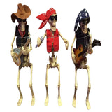 Halloween Decoración Cráneo Esqueleto Pirates Captain Artesanías De Escultura Estatua Modelo Resina Accesorio
